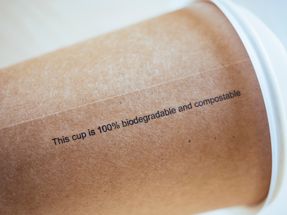 Image of 100% Biodegradable coffee cup